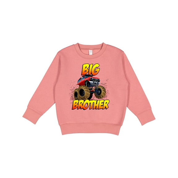 Inktastic Big Brother Monster Truck Toddler Sweatshirt