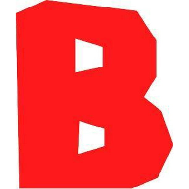 Funny Colorful Alphabetical Letter B Cartoon Character Wall Art Sticker  Vinyl Decals Girls Boys Children Kids Room House Wall Decor Removable  Sticker Peel and Stick (40x20 inch) 