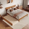 thumbnail image 4 of Phoenix Queen Solid Wood Platform Bed with Twin XL Trundle in Light Toffee, 4 of 14