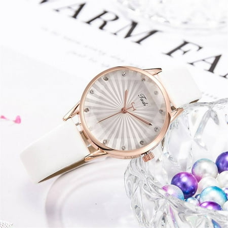 

Jadi Fashion Luxury Trendy Watch Diamond-Shaped Glass Sunny Ladies Quartz Watch