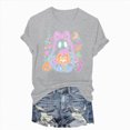 thumbnail image 6 of NOLDARES Halloween Shirts for Women Cute Ghost Shirt Graphic Tee Spooky Season Fall T Shirt Short Sleeve Tops(Light Gray,XXXL), 6 of 7