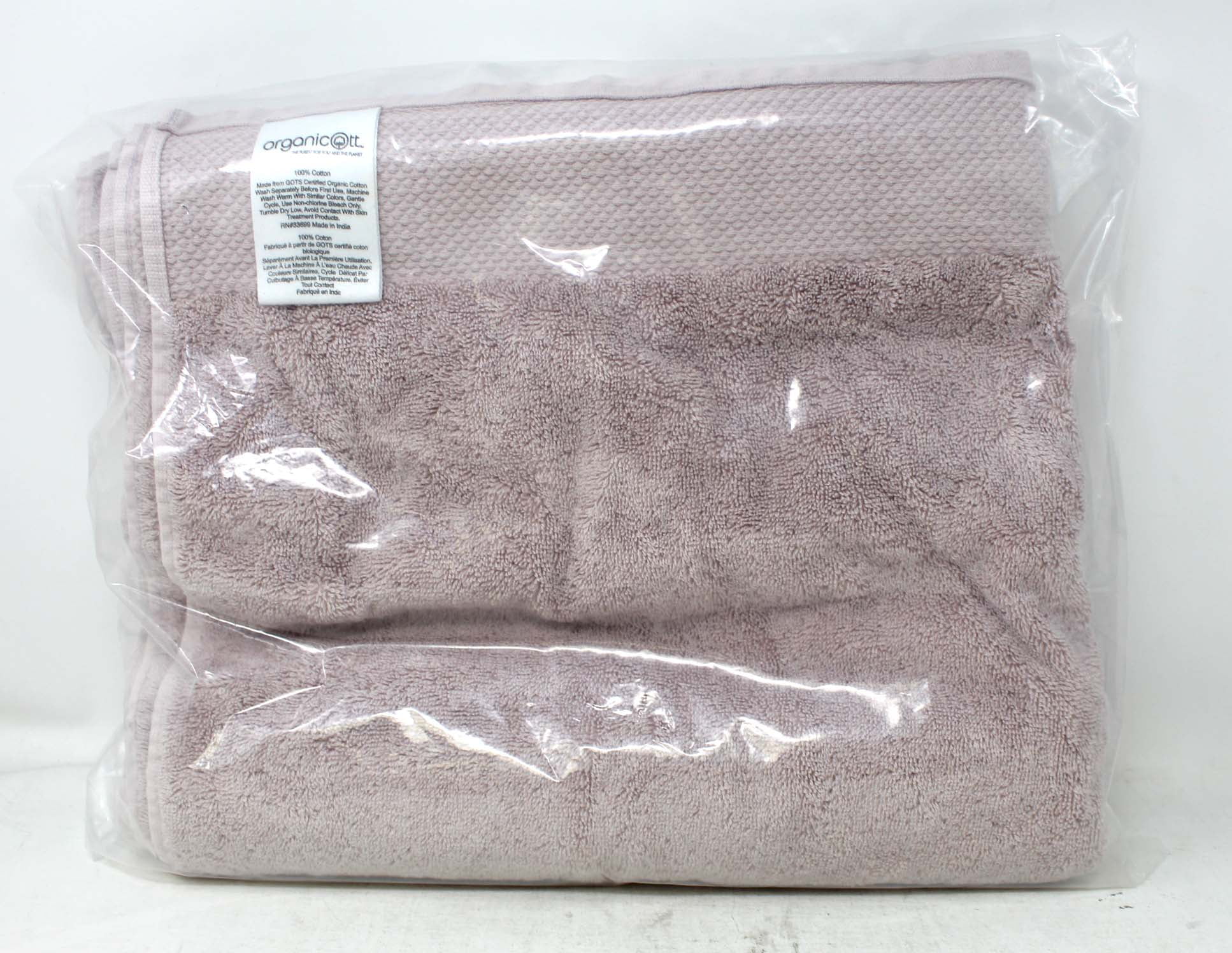 Organicott 100 Cotton Bath Towel Lavender 1 Count