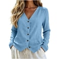 thumbnail image 2 of Neewe Womens Button Down Shirts Cotton Linen Long Sleeve Blouses Casual Loose Fit Tops Daily Outfits, 2 of 6