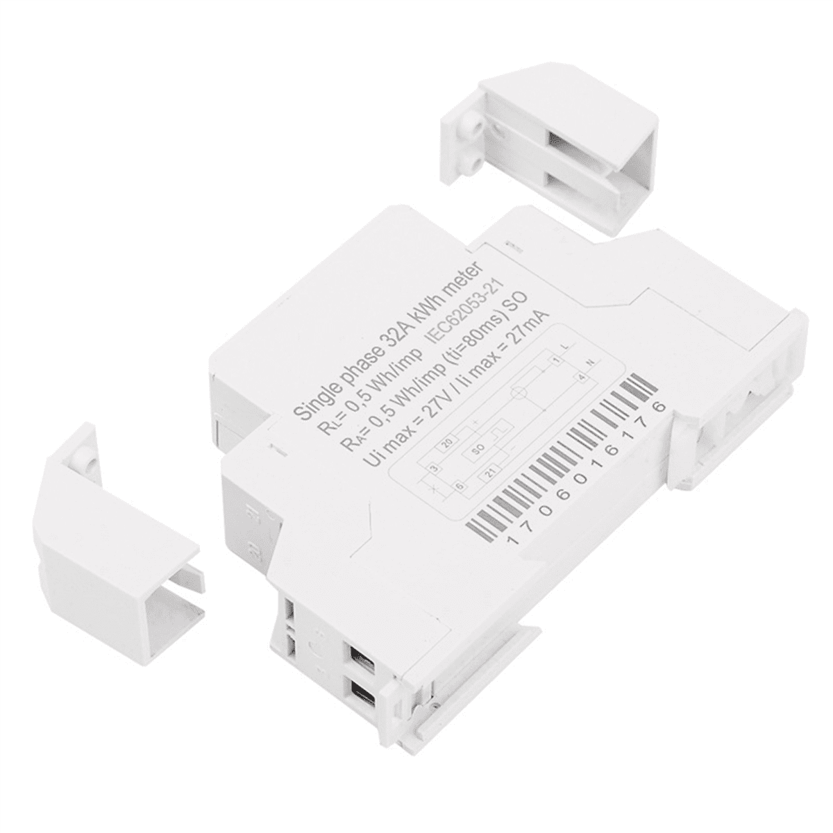 2X Household Electronic Din Rail Single Phase Electricity Power Consumption Wattmeter Energy Meter KWh Counter