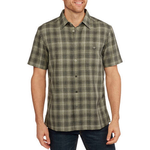 George Big Men's Short Sleeve Microfiber Shirt - Walmart.com