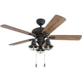 thumbnail image 4 of Prominence Home 50652-01 Piercy Coastal Ceiling Fan, 42", Barnwood/Tumbleweed, Aged Bronze, 4 of 4