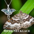 thumbnail image 6 of Sterling Silver Moth Pendant Necklace for Women, Abalone Accent Insect Jewelry, Mystical Nature Gift for Her, 6 of 6