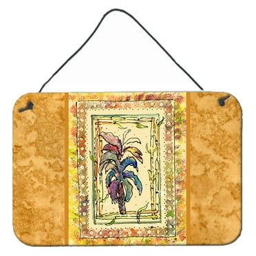 Carolines Treasures 8615DS812 Palm Tree Wall or Door Hanging Prints 8HX12W multicolor