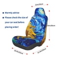 thumbnail image 3 of Wukai Whimsical Sunflowers Night Sky Full Set Car Seat Covers with Soft Padding Universal Auto Front Seats Protector and Cushion Mat, 3 of 5