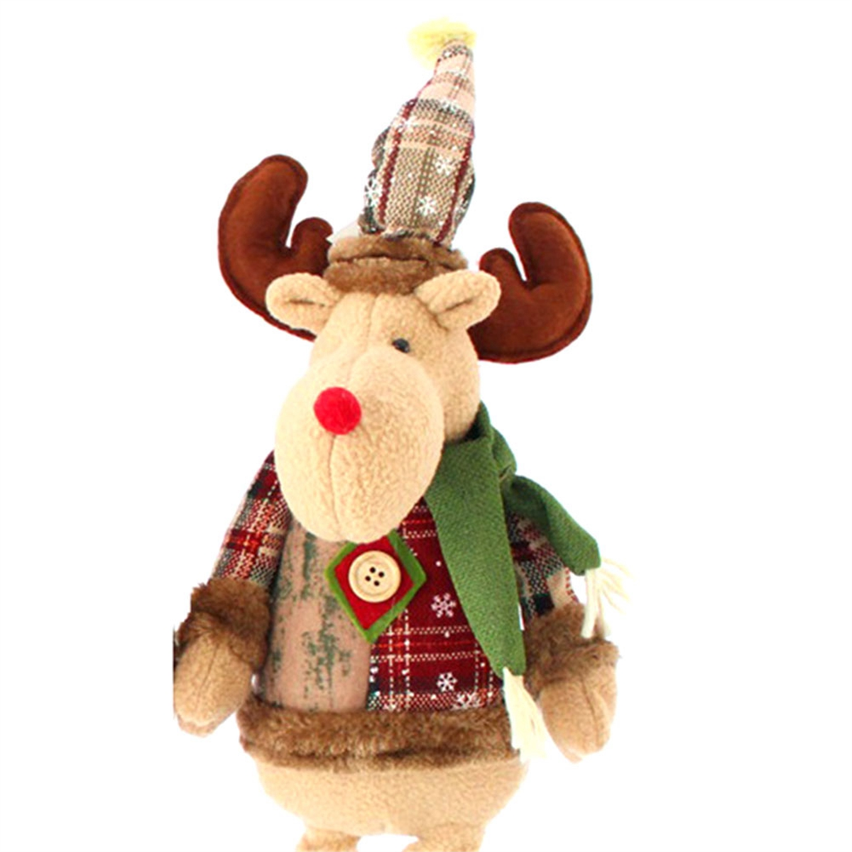 Standing Christmas Reindeer, Reindeer Stuffed Plush with Retractable ...