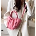 thumbnail image 3 of LinYooLi Soft Handbag for Women Fashion Ruched Basket Shoulder Bag Small Cute Soild Hobo Bag, 3 of 6
