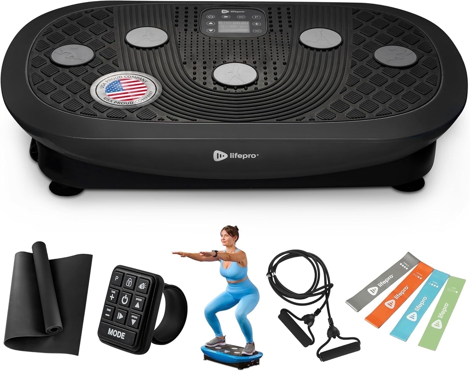 Sunny Health & Fitness Fitboard 4D Vibration Platform Exercise