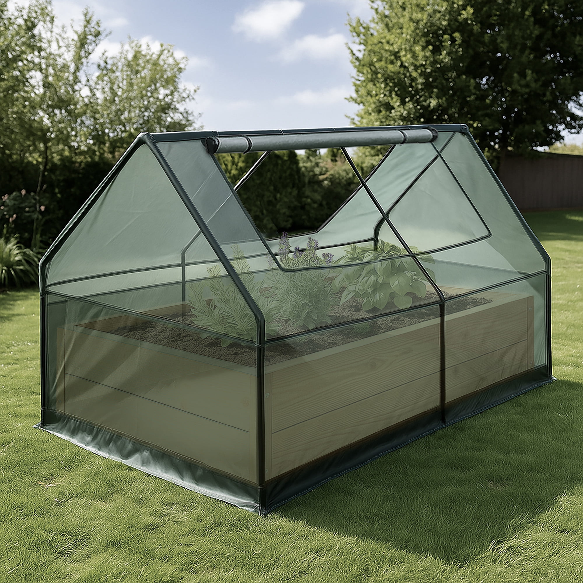 6ft x 3ft Raised Garden Bed Greenhouse Cover