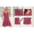 thumbnail image 6 of MOYIKO Summer Dresses for Women Casual V Neck Sleeveless Sundresses Beach Vacation Tank Short Dress with Pockets, 6 of 7