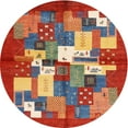 thumbnail image 1 of Ahgly Company Machine Washable Indoor Round Contemporary Red Area Rugs, 8' Round, 1 of 7