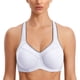 thumbnail image 1 of Top Deportivo SYROKAN 36DD Blanco de Alto Impacto con Espalda Cruzada, 1 of 6