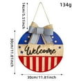 thumbnail image 1 of Adornos colgantes, regalos de decoración, decoración colgante, bandera de madera con motivos del Día de la Independencia de los Estados Unidos, decoraciones navideñas para el hogar, colgantes para pue, 1 of 1