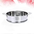 thumbnail image 3 of 18cm Food Steamer Basket Practical Stainless Steel Handles Steamer Useful Bun Steamer Grid For Home Kitchen Restaurant (silver) (random Style), 3 of 3