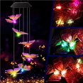 thumbnail image 2 of mmirethe Solar Wind Chime Lamp LED Colorful Wind Chime Lamp Outdoor Garden Hanging Lamp, 2 of 6