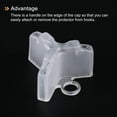 thumbnail image 4 of Uxcell Plastic Fishing Hook Bonnets Treble Hook Covers Fit for 4,5, White 50 Pack, 4 of 6