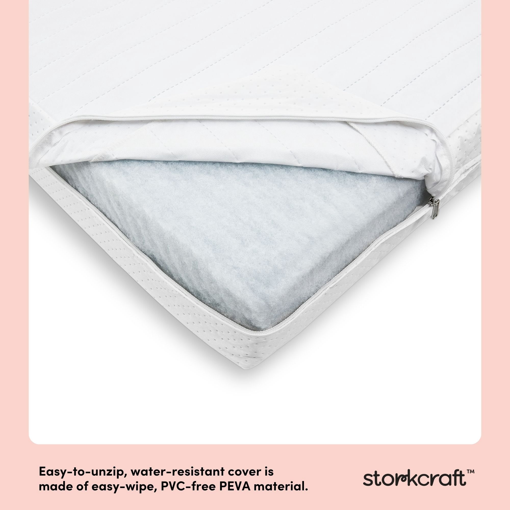 Storkcraft 6-Inch Water-Resistant Dual-Sided Crib and Toddler Mattress