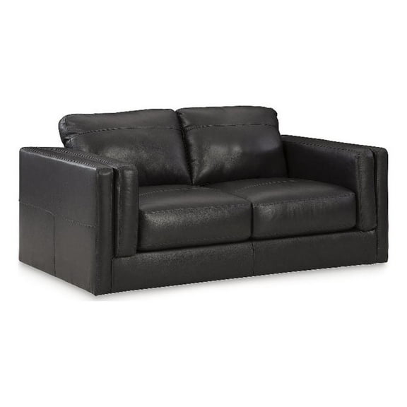 Signature Design by Ashley Amiata Onyx Loveseat