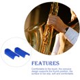 thumbnail image 3 of Wweixi Coussins de Saxophone Réglables Support Résistant à l'Usure Unique Accessoires d'Instrument Protection Pad Bleu 1 Pc, 3 of 6