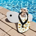 thumbnail image 3 of POLERO Boy's Slide Sandals and Thongs for Beach and Boats - Kids Flip Flops with Groundhog Sunflower Print Size 12.5, 3 of 7