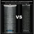 thumbnail image 5 of KESTE Shower Head, 12 Inch High Pressure Waterfall Showerhead with Removable Handheld Spray, 3+8+1 Spray Setting, Built-in Magnetic Docking, Double Showerheads with 60" Hose,Nickel, 5 of 9