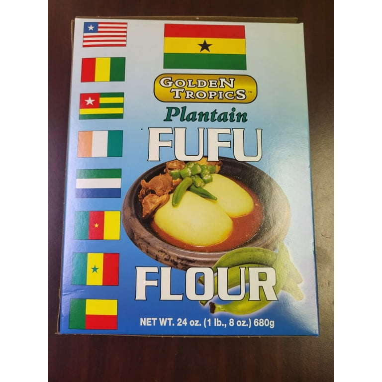 Golden Tropics Plantain Fufu Flour 24oz (680g) - Walmart.com
