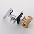thumbnail image 5 of 2 in 1 Function Handheld Shower Head Set, High Pressure Brass Round Shower Head with 59 Inch Hose and Brass Bracket,Black, 5 of 6