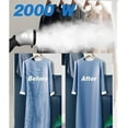 thumbnail image 4 of Clothes 2000W Vertical Garment Steamer, Professional Heavy Duty Clothes Steamer for Commercial,Home Handheld Clothes Steam Iron with 2L Water Tank (Silver), 4 of 5