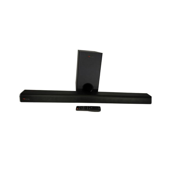 Barra de sonido APOLLO 220 2.1Ch 120W RMS Bluetooth Óptico NAKAMICHI Subwoofer inalámbrico, color Negro