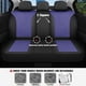 thumbnail image 4 of Fundas para asientos de coche CAROMOP Luxury, de piel sintética, azul, juego de 5 asientos, 4 of 8