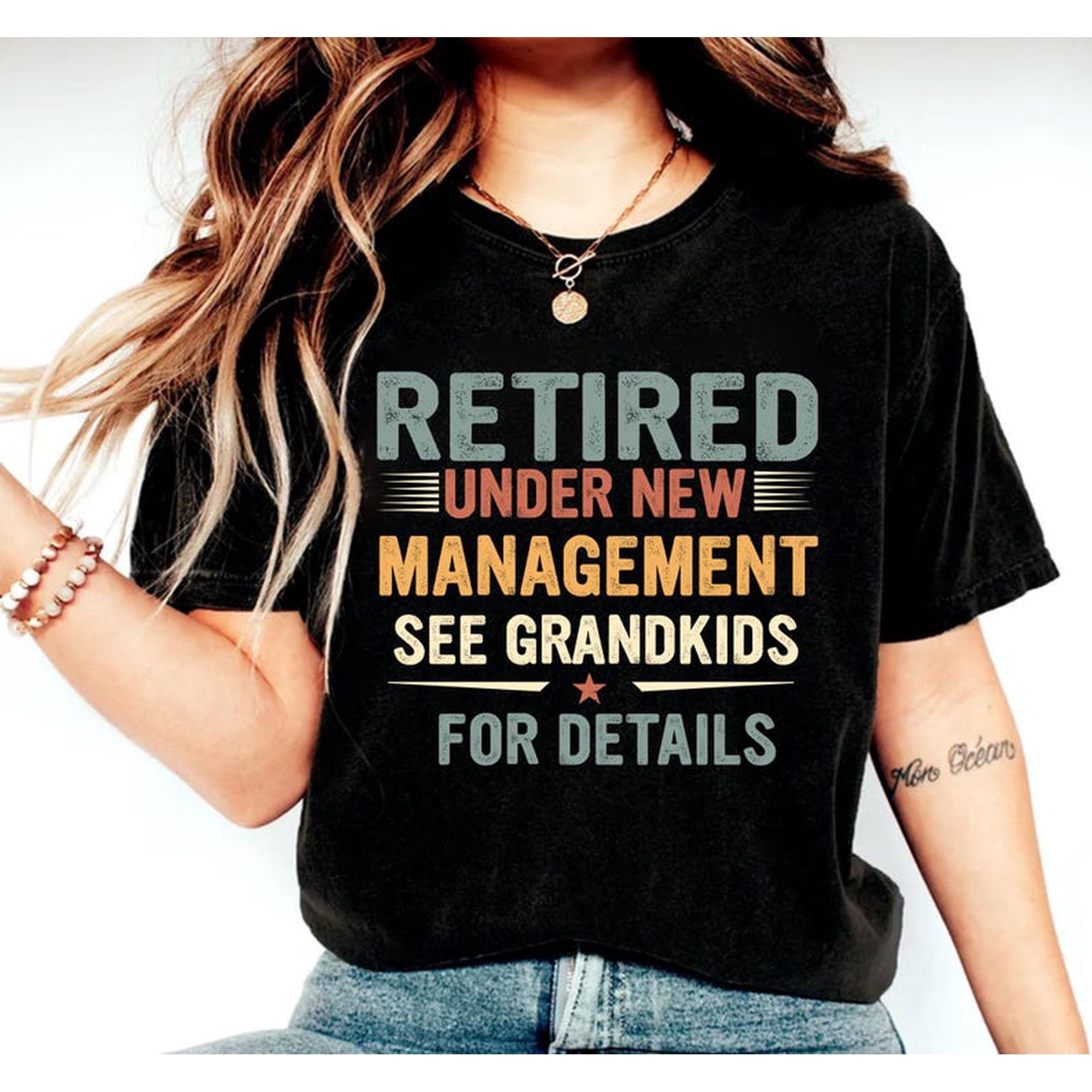 Retired Under New Management See Grand For Details, Retirement Vintage Shirt, Retirement For Grandpa, Happy Retirement Grandfather