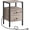 Gray, variant on HOOBRO 24'' Tall 2 - Drawer Iron Nightstand with Storage and Built-In Outlets Black BB431BZ01G2