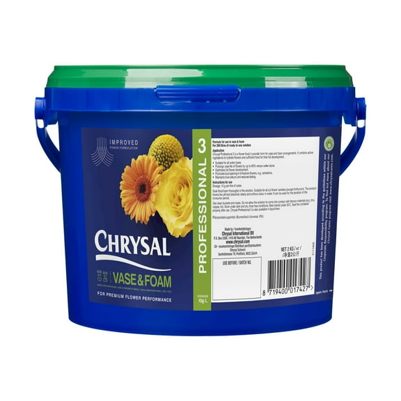 Chrysal Clear Professional #3 Vase Solution 10 lb. - Powder Flower Food