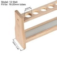 thumbnail image 3 of Soporte de tubos de ensayo de madera con 12 pozos para tubos de centrifugado de 25ml, 3 of 5