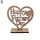 thumbnail image 1 of Hollow Ornament Happy Day Gift Best Mum Mummy Wooden Heart Plaque Freestanding Love For Mother E6x9China Gao Jinjia LED, 1 of 2