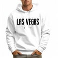 thumbnail image 2 of Men's 100% Cotton LAS VEGAS Hoodie 330g Thick Pocket Hood, 2 of 16