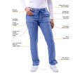 thumbnail image 3 of Adar Pro Scrubs For Women - Skinny Leg Yoga Scrub Pants, 3 of 6