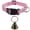 Light Pink,L, variant on Adjustable Nylon Livestock Collar with Bell, Farm Animal Neck Strap for Goat Sheep Cattle, Anti Lost Training Collar for Horse, 18.1 to 23.6 Inches