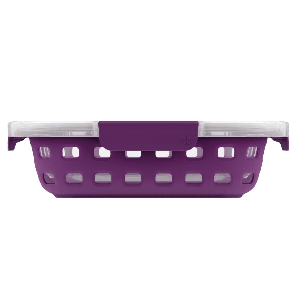 Ello Glass 2 Qt 8x8 Plum Purple Duraglass Baking Dish with Silicone Sleeve - Walmart.com