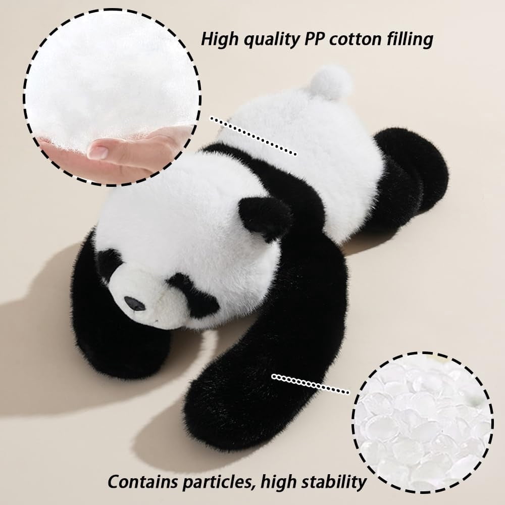 Panda Weighted Stuffed Animal Plush, Cute Weighted Plush Animal Super Soft Hugging Pillow for Anxiety Relief & Sleep Support, Cute Soft Plush Toy Pillow Adults Birthday Gifts