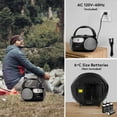 thumbnail image 5 of Byron Statics Portable CD Player Boombox, AM FM Radio, AC/DC Dual Power, Outdoor Indoor Use, White, 5 of 10