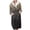 Gold, variant on ZQUUVOU Women's Plush Hooded Bathrobes Casual Printed Flannel Hooded Fleece Fuzzy Pajamas Robes Long Pajamas with Pocket Blue E
