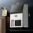 thumbnail image 6 of Coolake Commercial Ice Maker Machine 200lbs/24H, Air Cooled Under Counter Ice Maker with 50lbs Ice Storage, Stainless Steel Self Cleaning Freestanding Ice Maker for Home Bar Restaurant Kitchen, 6 of 7