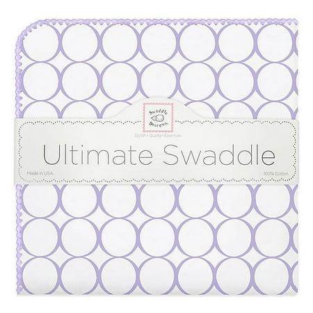 UPC: 0810284015122 | SwaddleDesigns Mod Circles Ultimate Swaddle in Lavender