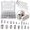 Silver:UNC #4-40 to 3/8"-16 SAE Set Screws, variant on 340Pcs M2.5, M3, M4, M5, M6, M8 Metric Hex Socket Head Cup Point Set Screws, Allen Head Grub Screw, Internal Hex Drive Headless Set Screw Assortment Kit with 6 Hex Wrenches, 304 Stainless Steel