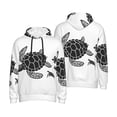 thumbnail image 6 of Bingfone Family Of Sea Turtles Men's Drawstring Hoodie Long Sleeve Pocket Sweatshirts-Medium, 6 of 6